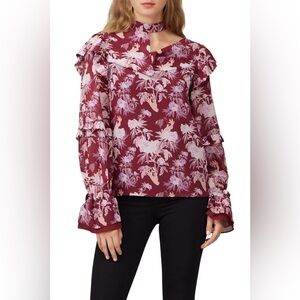 NWT Three Floor Florry Top Purple sz 12
